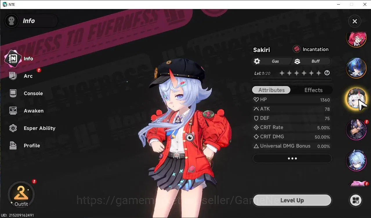 Neverness to Everness Accounts GLOBAL Southeast Asia|HL 3|3 S-Class [Nanally,Saki image 4