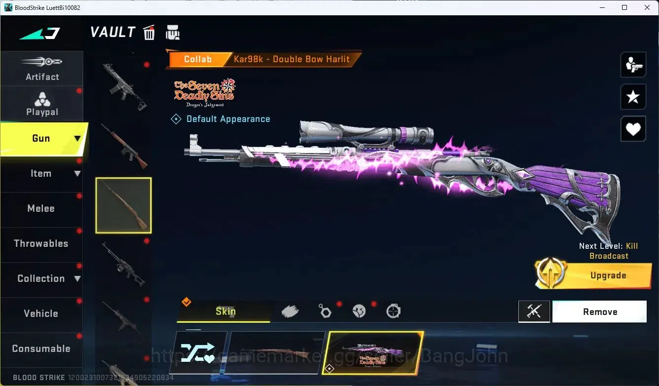Blood Strike Accounts ASIA|Eternal Desert Eagle|3 Collab Guns 7DS|1 Limi image 10