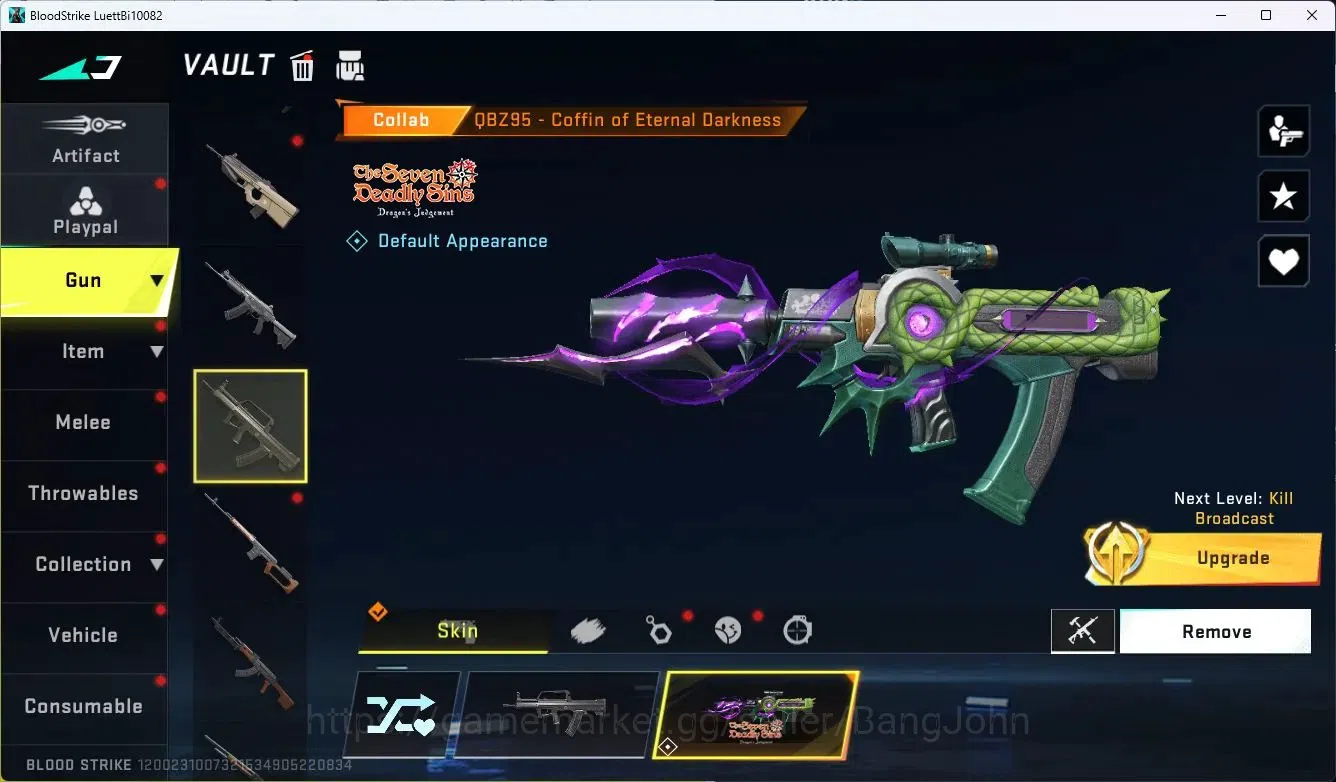 Blood Strike Accounts ASIA|Eternal Desert Eagle|3 Collab Guns 7DS|1 Limi image 12