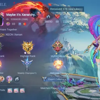 Mobile Legends: Bang Bang Accounts Others Global|158S|Expert|Lightborn Tigreal,VENOM Grock,DG Ling,Balzing Esmeralda,Epic