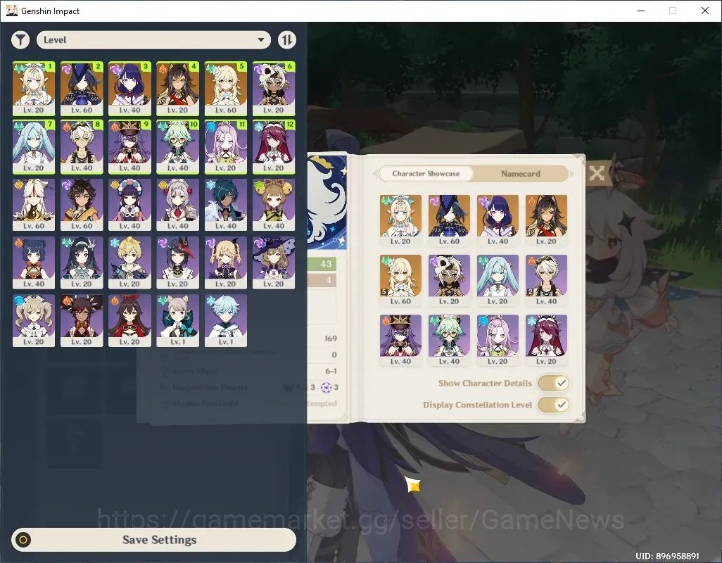 Genshin Impact Accounts Others Asia|AR 43|3 Limited + 1(*5Weapon)|New (Vesna),Clorinde,Raiden Shogun|Reuni ON|Female MC|Take 1