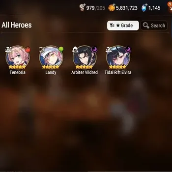 Epic Seven Accounts High-End Global|Unverif|New ERA 2ML (T.R.Elvira, Arby)|Theater+PoH+Bless ON|Many Recourse