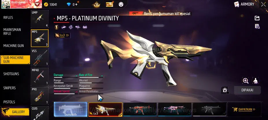 Free Fire Accounts Indonesia|M1887 Hand Of Hope|M1014 Green Flame Dra image 5