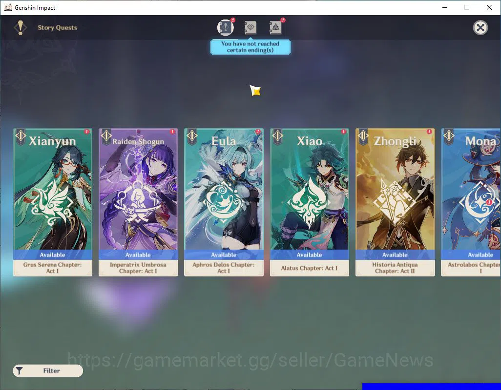 Genshin Impact Accounts Mid Game ASIA|User Only|AR 50|5 Limited 11