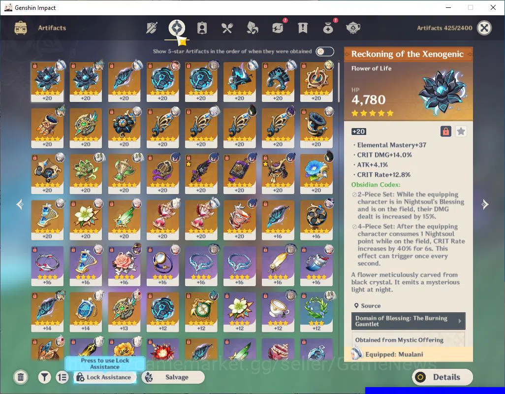Genshin Impact Accounts Mid Game ASIA|User Only|AR 50|5 Limited 4