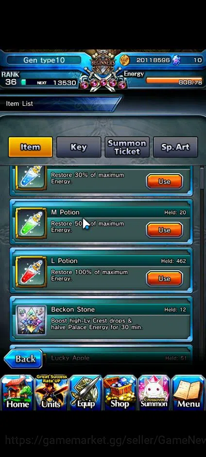 Grand Summoners Accounts Global|Rank 36|17 Ascend|RoyTW,InumutaTW,SaitoTW,F image 2