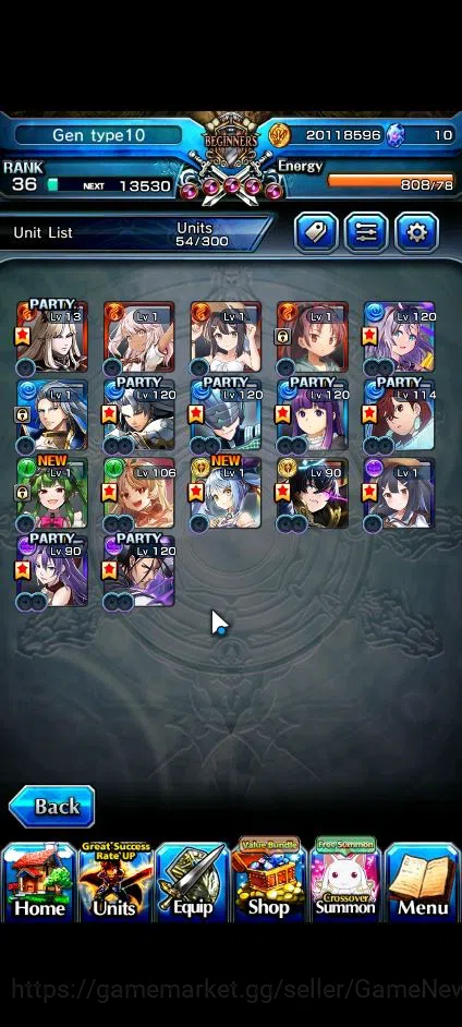 Grand Summoners Accounts Global|Rank 36|17 Ascend|RoyTW,InumutaTW,SaitoTW,F image 4