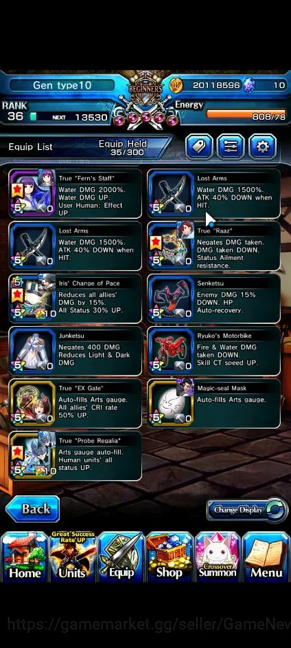 Grand Summoners Accounts Global|Rank 36|17 Ascend|RoyTW,InumutaTW,SaitoTW,F image 6