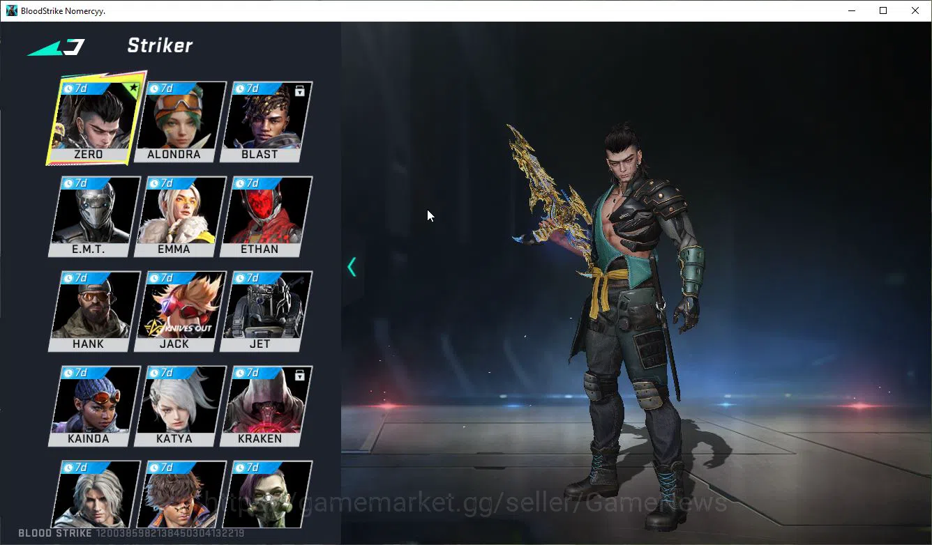 Blood Strike Accounts ASIA|1 ETERNAL Lv3 UZI - Star Chaser+ Collab 7DS A image 3