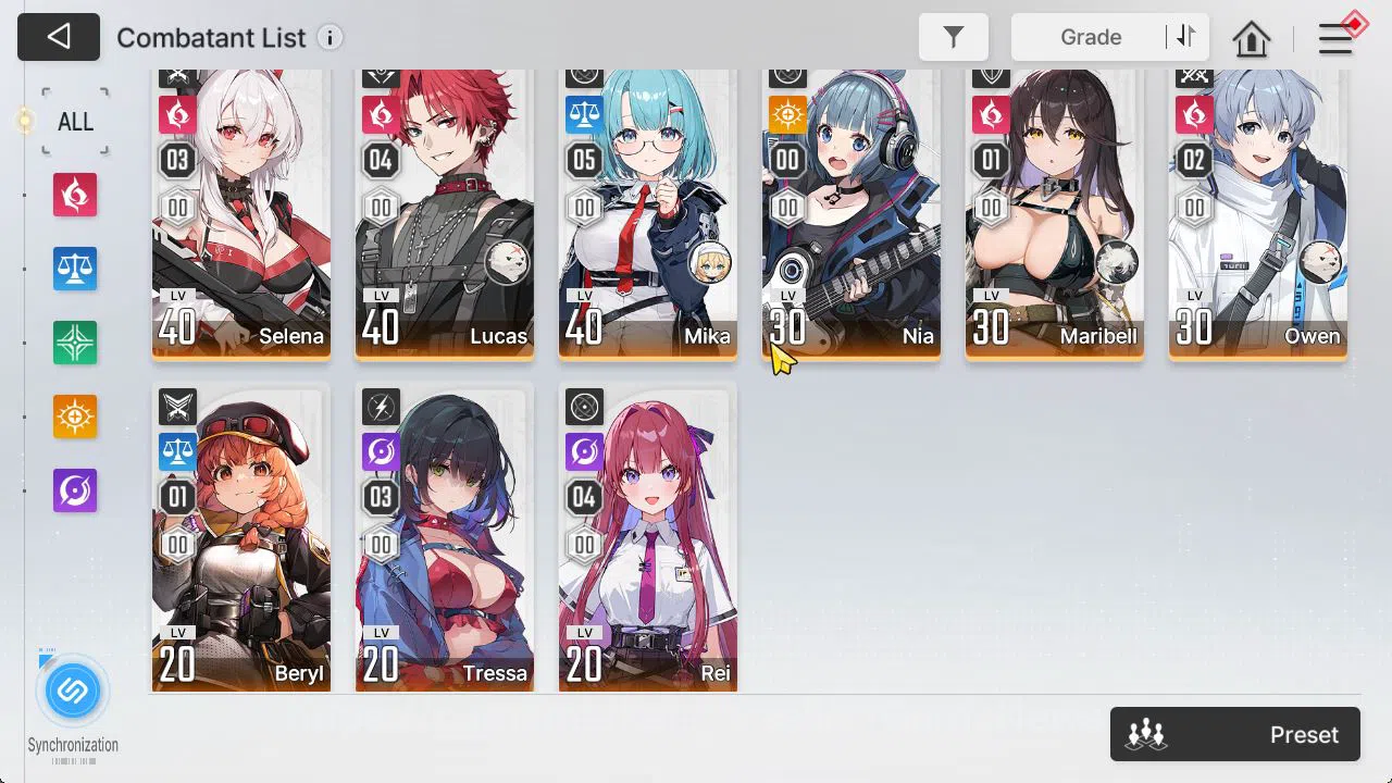 Chaos Zero Nightmare Accounts GLOBAL Lv42|6 SSR[Diana,Chizuru,Veronica,MeiLin,Et image 13
