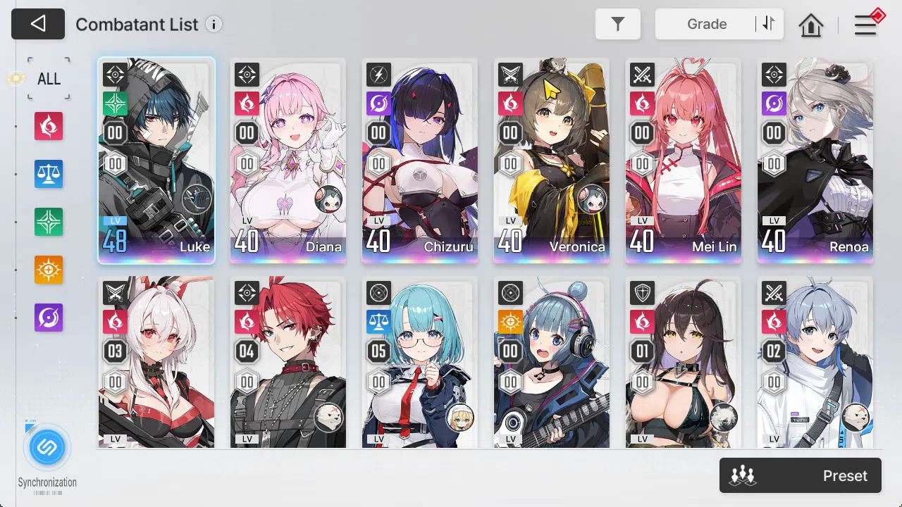 Chaos Zero Nightmare Accounts GLOBAL Lv42|6 SSR[Diana,Chizuru,Veronica,MeiLin,Et image 14