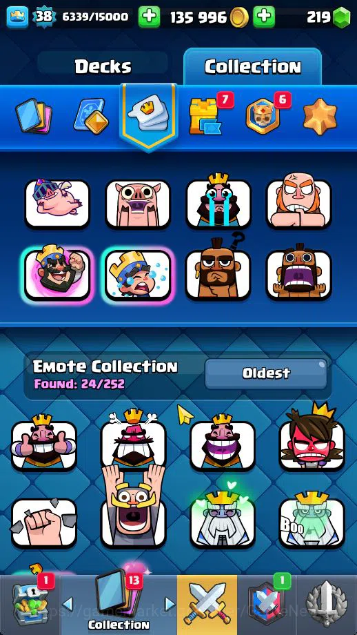Clash Royale Accounts Midgame Lv 38|Trophy 8096|KTL 13|Limited Skin|Card 121| 1 HERO 6 EVO 8 Champ 21 Legendary 33 Epic 30 15