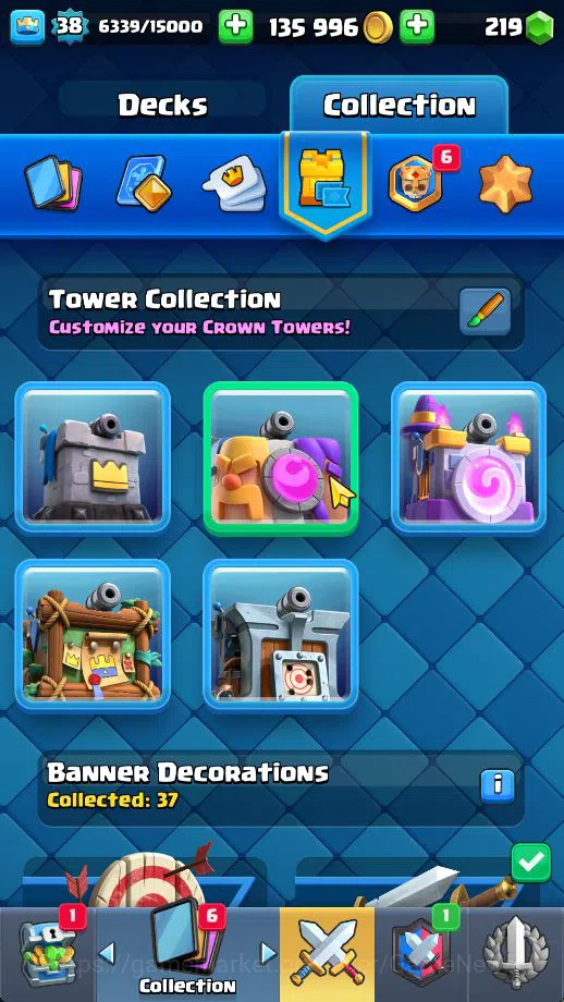 Clash Royale Accounts Midgame Lv 38|Trophy 8096|KTL 13|Limited Skin|Card 121| 1 HERO 6 EVO 8 Champ 21 Legendary 33 Epic 30 16
