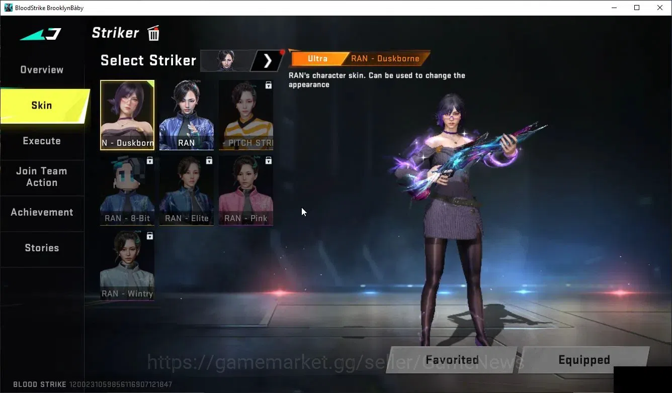 Blood Strike Accounts Collab Skin ASIA |Collab OPM M4A1-Garou|8 4