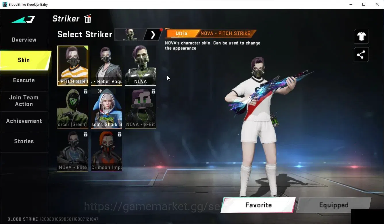Blood Strike Accounts Collab Skin ASIA |Collab OPM M4A1-Garou|8 6