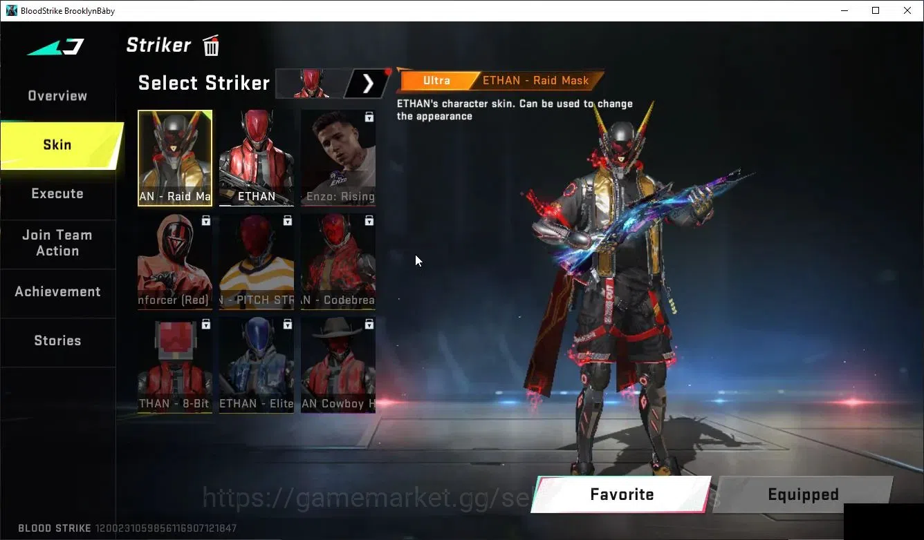 Blood Strike Accounts Collab Skin ASIA |Collab OPM M4A1-Garou|8 7