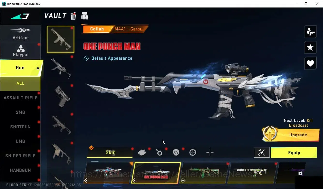 Blood Strike Accounts Collab Skin ASIA |Collab OPM M4A1-Garou|8 8
