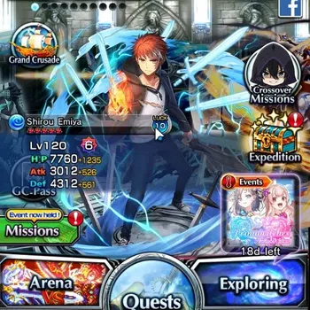 Grand Summoners Accounts End-Game Global|Rank 119|3 SP Art Garou,Isliid,Emiya|21 Ascend+22 TW|(H Inumuta,UP Roy,S