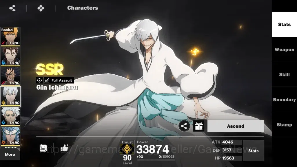 BLEACH: Soul Resonance Accounts NuverseSEA|LV 69|10 SSR [IchigoB,Aizen,ZarakiB1,Gi image 12