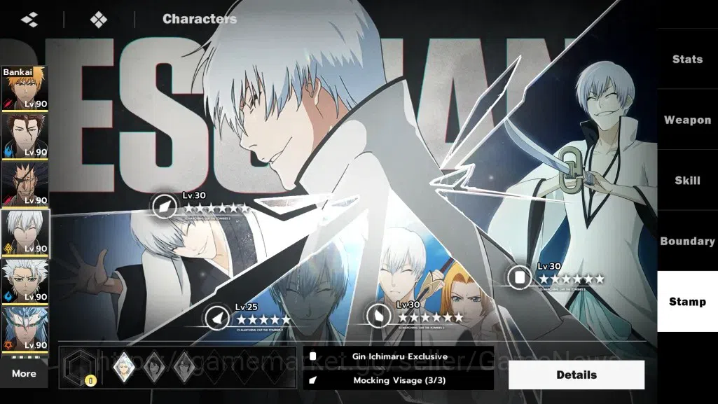 BLEACH: Soul Resonance Accounts NuverseSEA|LV 69|10 SSR [IchigoB,Aizen,ZarakiB1,Gi image 14