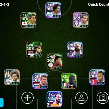 eFootball Accounts Legends & Iconic Players Mobile|PW 3210|Rivaldo BigT'01,Gareth Bale Sasuke,Marcelo Naruto,Andrea Pirlo