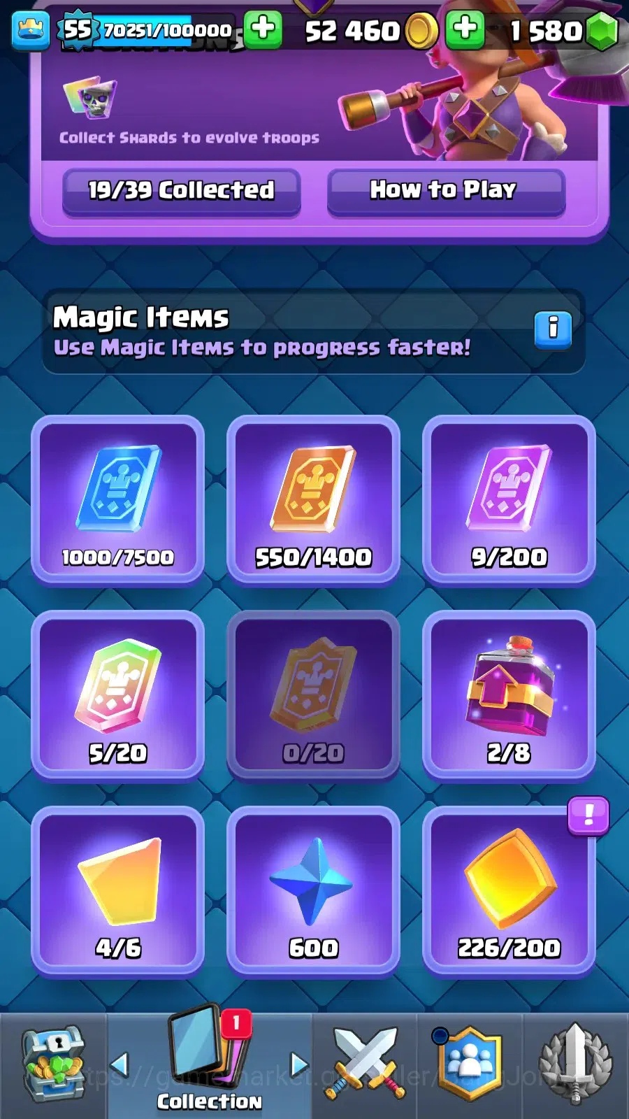 Clash Royale Accounts Lv 55|Trophy 9500|KTL 15|Limited Skin|Max 1-Card 1 image 16