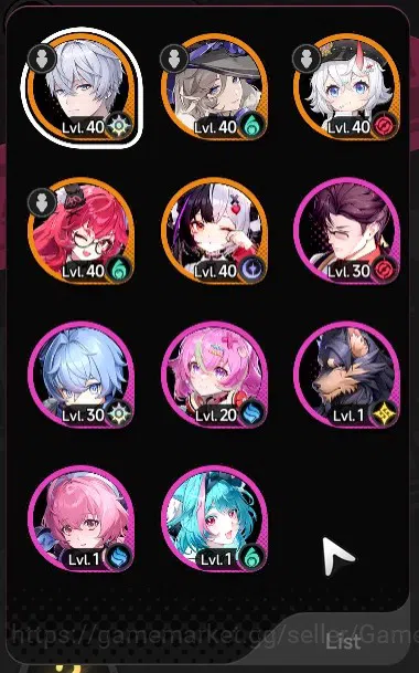 Neverness to Everness Accounts GLOBAL SEA|HL 21|TL 11|4 SSR Lacrimosa,Nanally,Jiu image 2