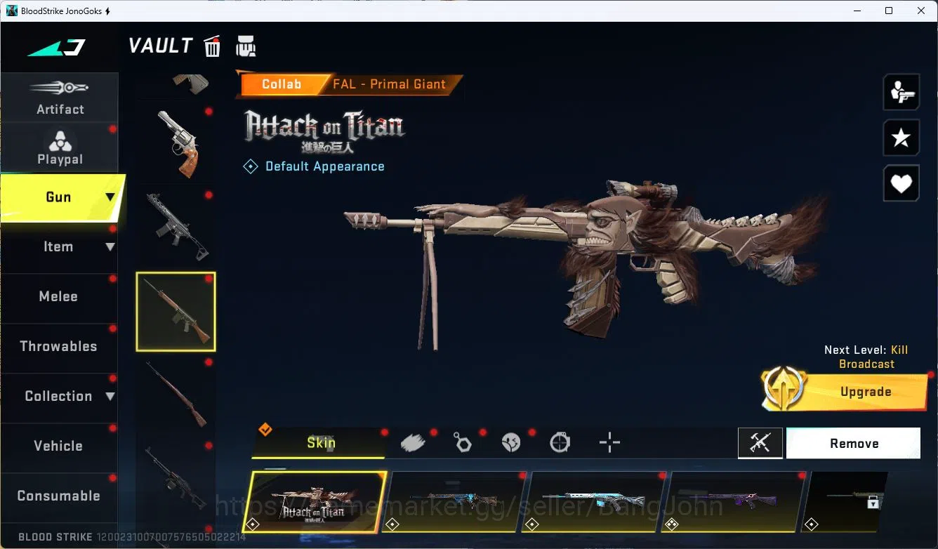 Blood Strike Accounts ASIA|ETERNAL=M82(LVL2)|ULTRA=BTFLY KNIFE,ONE HEAND image 10