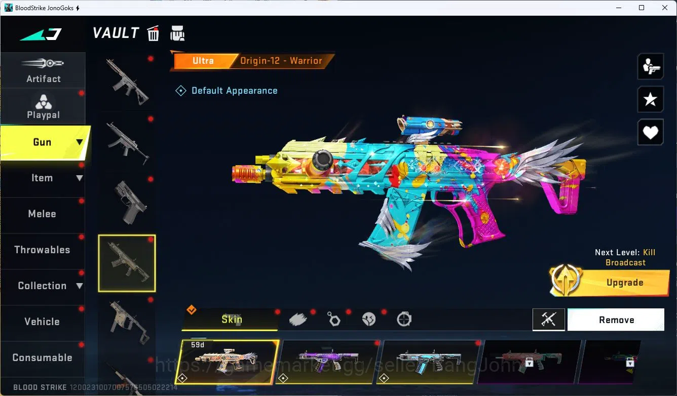 Blood Strike Accounts ASIA|ETERNAL=M82(LVL2)|ULTRA=BTFLY KNIFE,ONE HEAND image 6