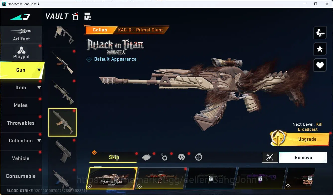 Blood Strike Accounts ASIA|ETERNAL=M82(LVL2)|ULTRA=BTFLY KNIFE,ONE HEAND image 8