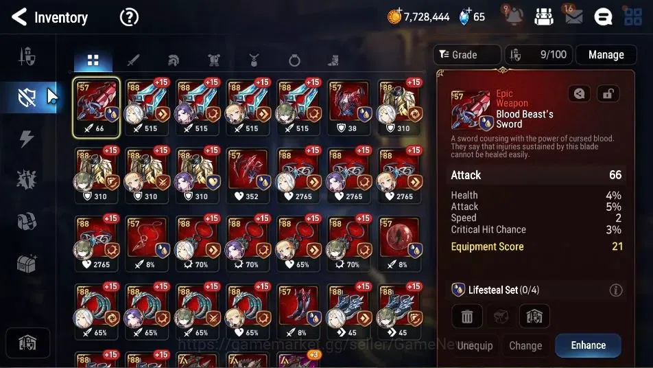 Epic Seven Accounts GLOBAL Unverif|New Era|2 ML(Salome,Lionheart Cermi image 9