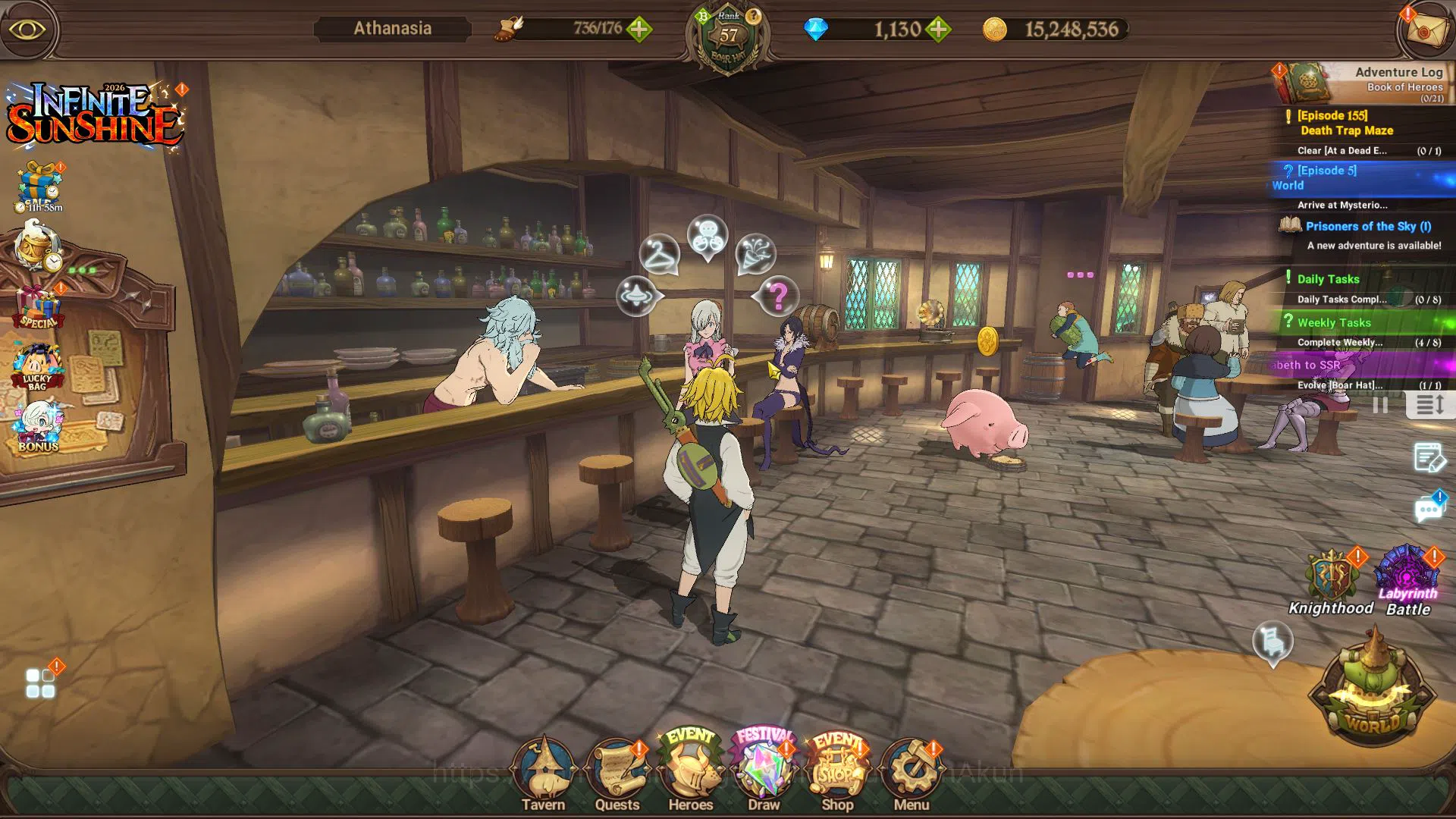The Seven Deadly Sins: Grand Cross Accounts Midgame Asia|3,5M CC|1,1K Gems+100 LSeal|1 LR+10 UR+Collab