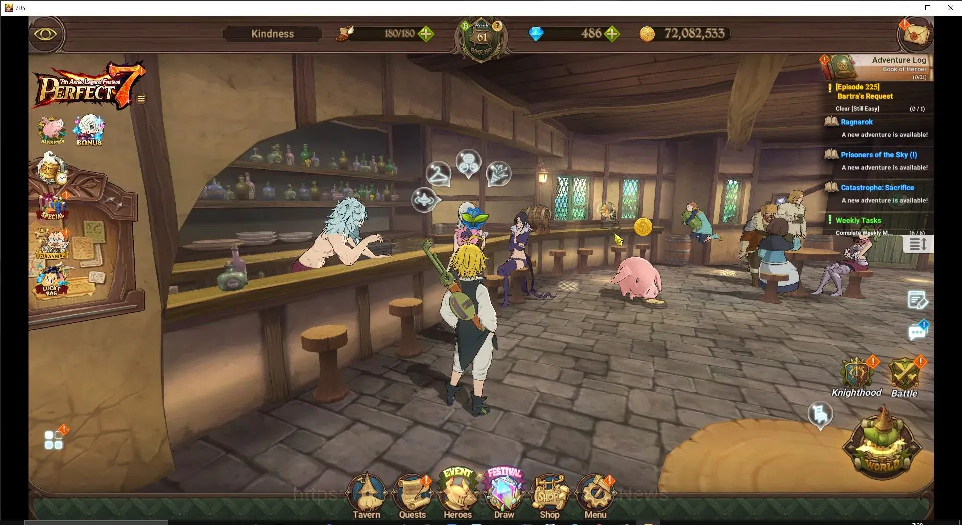 The Seven Deadly Sins: Grand Cross Accounts ASIA|2,8M CC|486 DM+70 LS|4 LR+9 UR|NMeli3/6,Helbr image 1