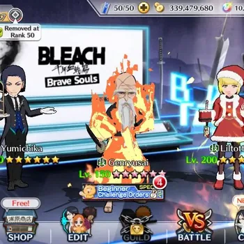Bleach: Brave Souls Accounts Mid-Tier Global | 10K BP+10K Orb|Mid Story|Genryusai TYBW W/N|Litottto Xmas24|Yumichika