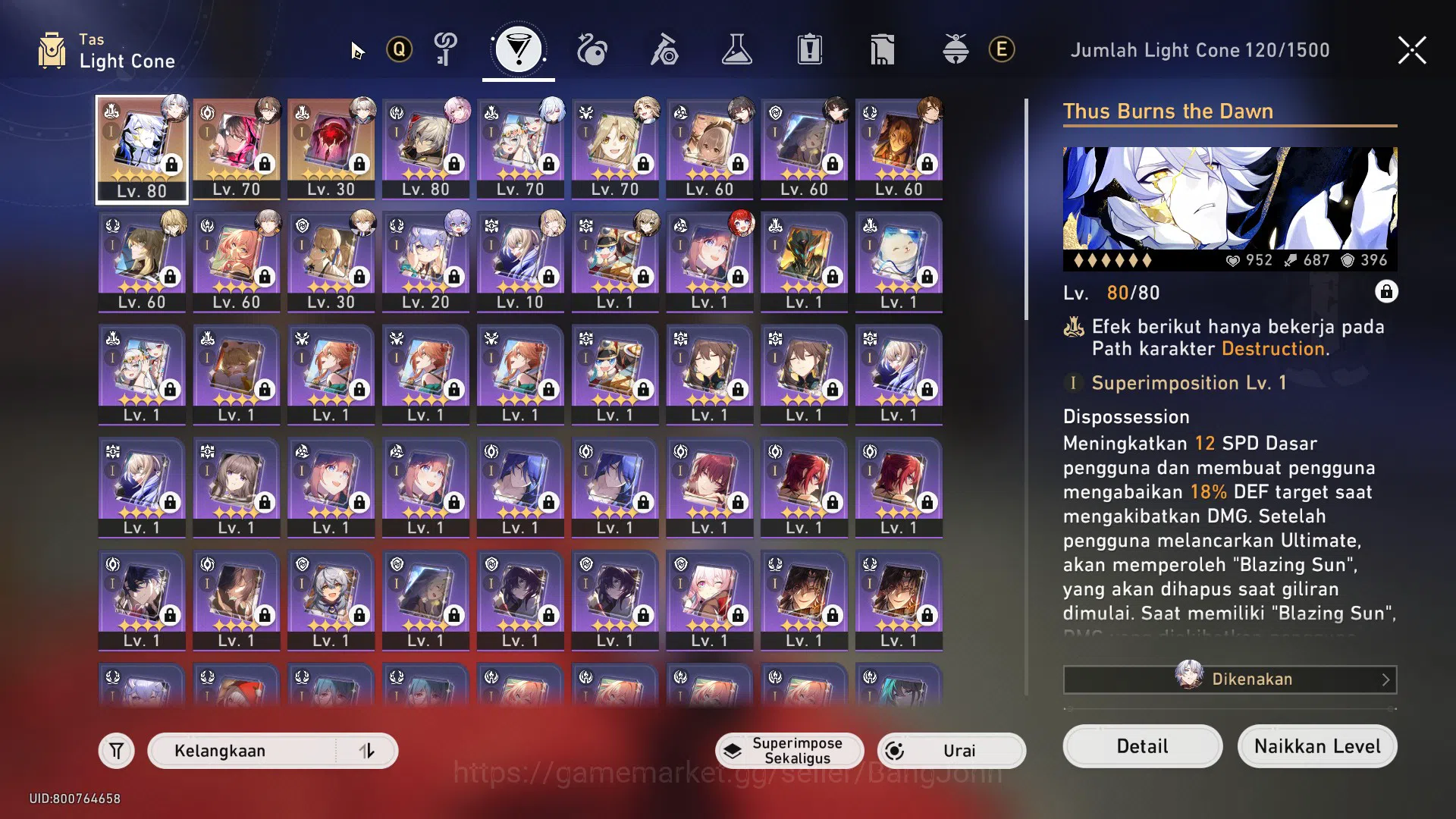 Honkai Star Rail Accounts ASIA | Phainon+Sign L80 | TL 63 | Evernight L80, T image 5