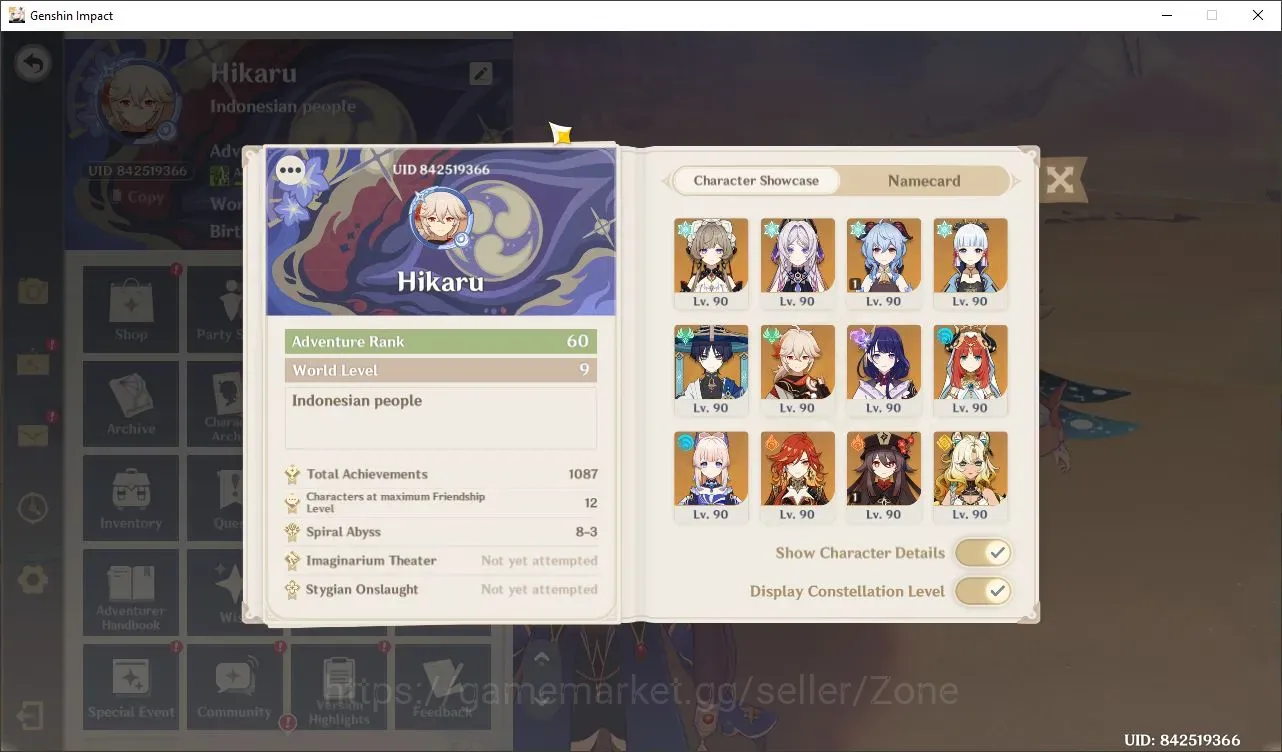 Genshin Impact Accounts Others Asia|AR 60|12 Limited mavuika premium team|many(*5 Wpn)|(Mavuika ,Sandrone,xilone 1