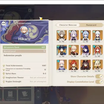 Genshin Impact Accounts Others Asia|AR 60|12 Limited mavuika premium team|many(*5 Wpn)|(Mavuika ,Sandrone,xilone