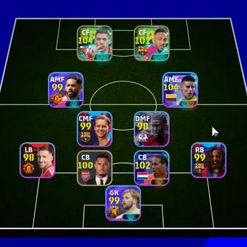 eFootball Accounts Legends & Iconic Players Android|4 Epic Diego Costa,Luis Suarez,Aubameyang,Rui Costa|2 Show Time James