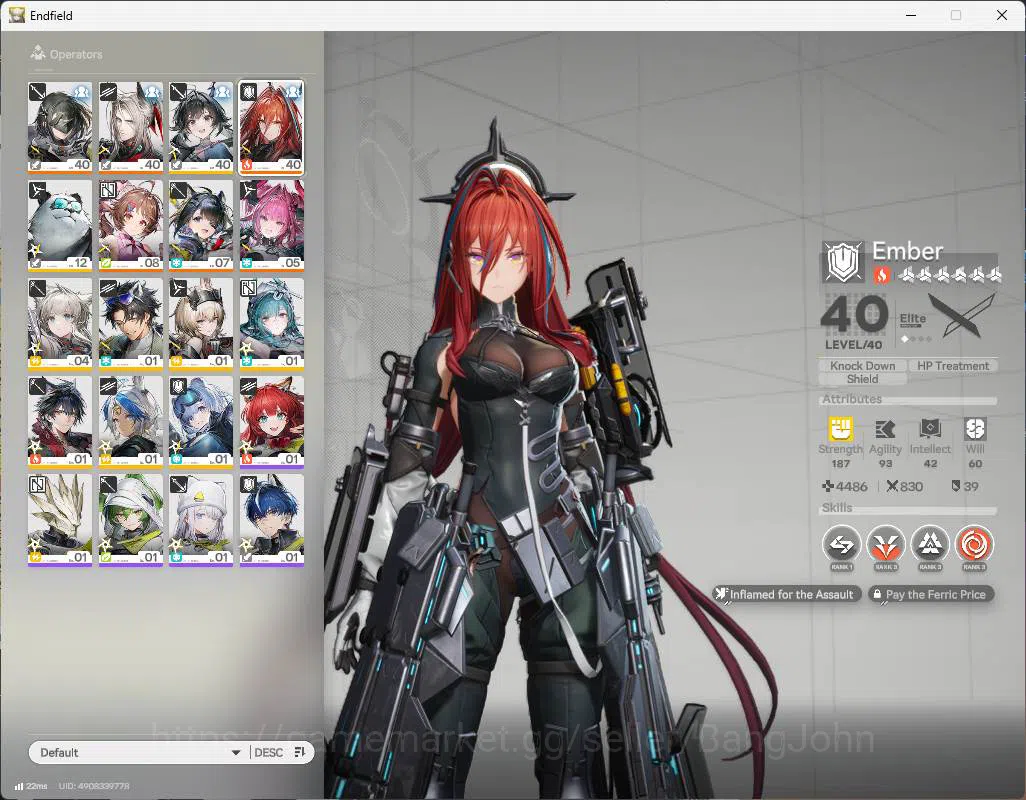 Arknights: Endfield Accounts ASIA | LVL 33 | WP 6s 8| Tangtang sign, pogra sign image 10