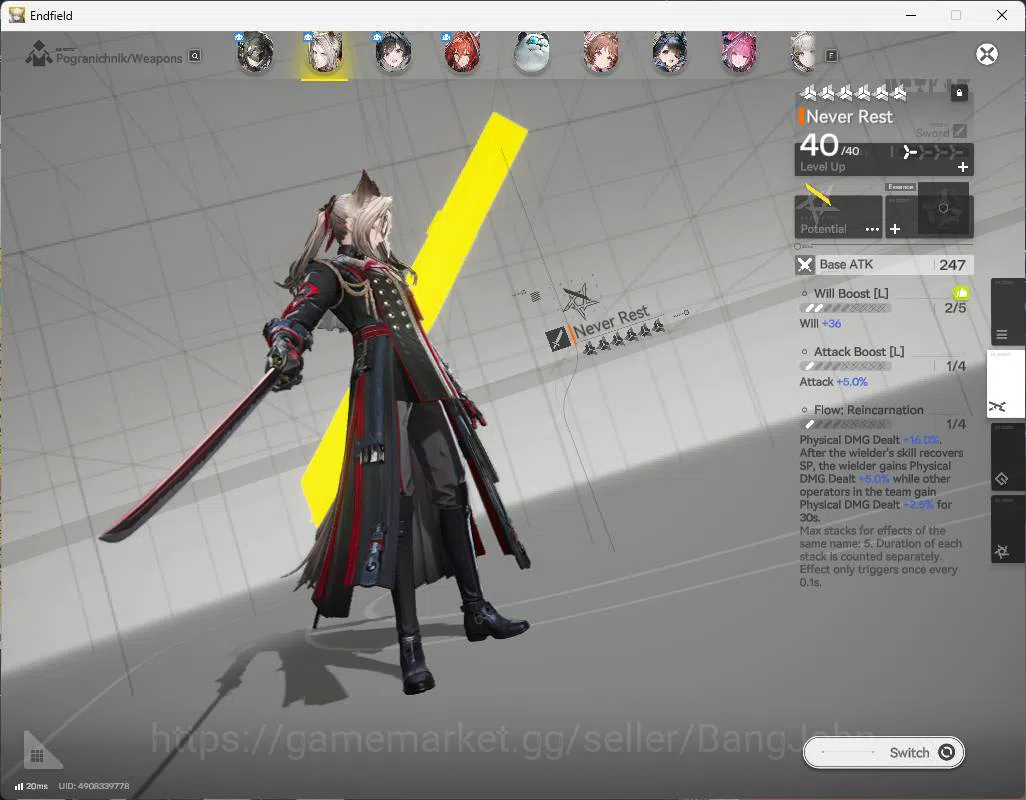 Arknights: Endfield Accounts ASIA | LVL 33 | WP 6s 8| Tangtang sign, pogra sign image 11