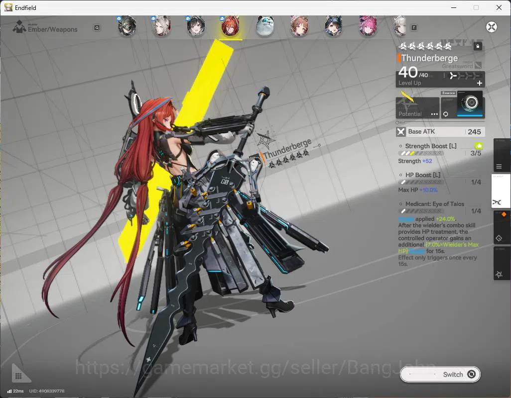 Arknights: Endfield Accounts ASIA | LVL 33 | WP 6s 8| Tangtang sign, pogra sign image 12