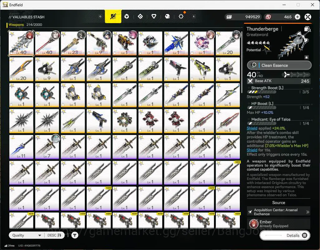 Arknights: Endfield Accounts ASIA | LVL 33 | WP 6s 8| Tangtang sign, pogra sign image 4