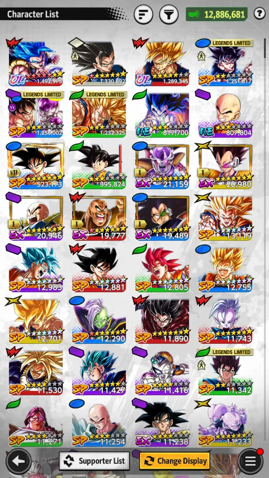 Dragon Ball Legends Accounts Android | Lv 146 | 12.8M Total Power| 2 UL | UL SS image 7