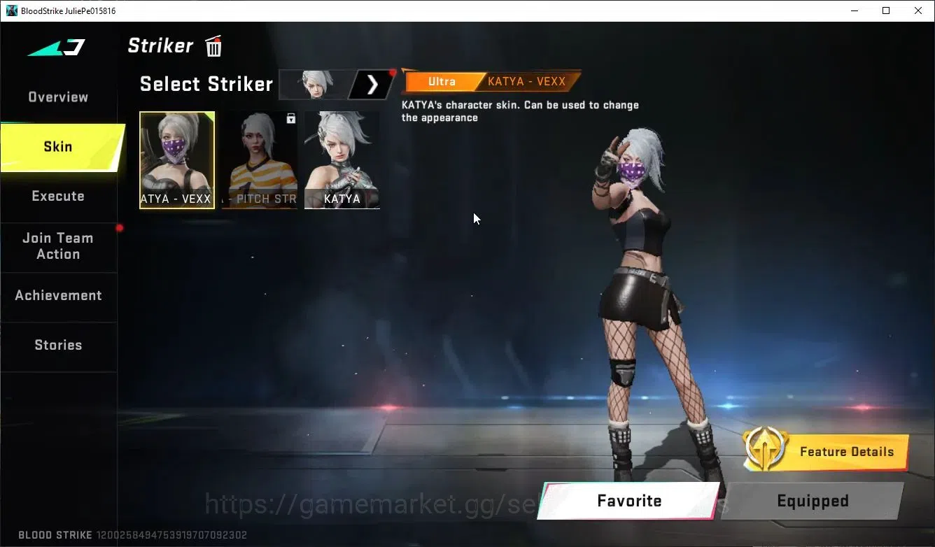 Blood Strike Accounts Rare Skin ASIA|MELEE ButerFly Knife- STARFALL+1 ULTRA Katya-VEXA |4 Legendary Melee katana-Ronin,Etc 3