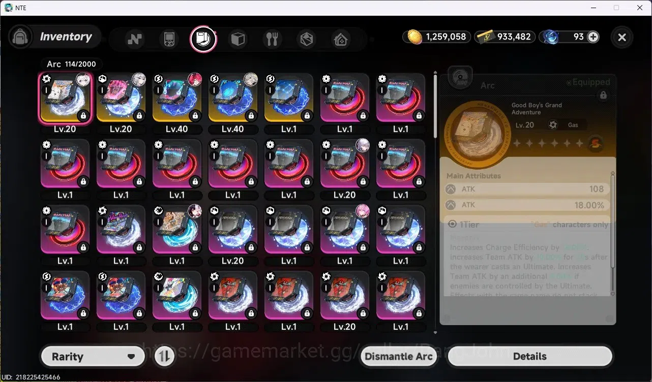 Neverness to Everness Accounts SEA | Hunter Lv 24 | 5 S-Class (Lacrimosa,Nanally) image 8