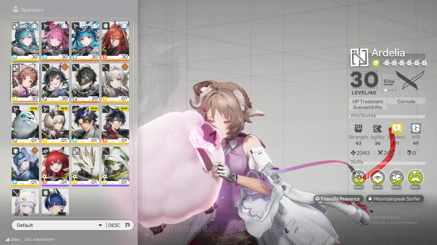 Arknights: Endfield Accounts ASIA | lvl 30, WP S6 3 Yvonne, lastrite, ember, Ar image 14