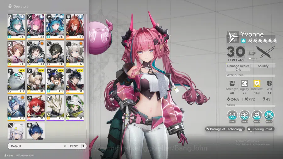 Arknights: Endfield Accounts ASIA | lvl 30, WP S6 3 Yvonne, lastrite, ember, Ar image 3