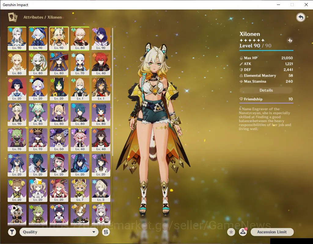 Genshin Impact Accounts ASIA|AR 57|7 Limited +3(*5Weapon)|Xilonen,Neuvilla image 3