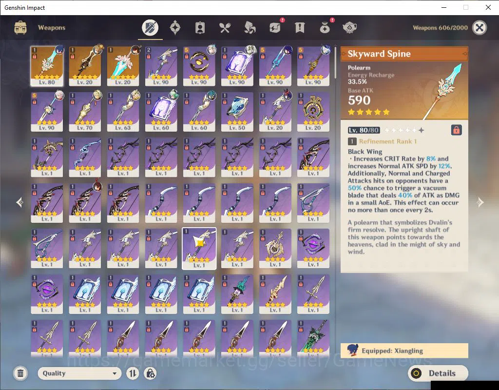 Genshin Impact Accounts ASIA|AR 57|7 Limited +3(*5Weapon)|Xilonen,Neuvilla image 4