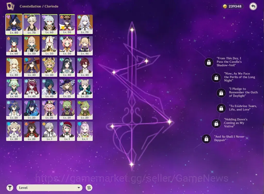 Genshin Impact Accounts ASIA|AR46|2Limited+25(*4Character)|Skrik,Clorinde, image 3